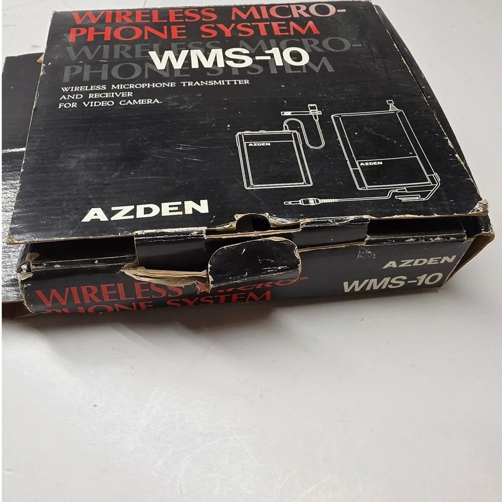 Azden WMS-10 Wireless Microphone System Transmitter Receiver for Video Camera